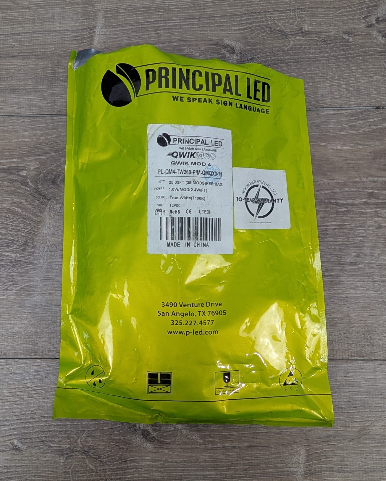 (13 mods) Principal LED Qwik Mod 4 PL-QM4-TW260-P True White