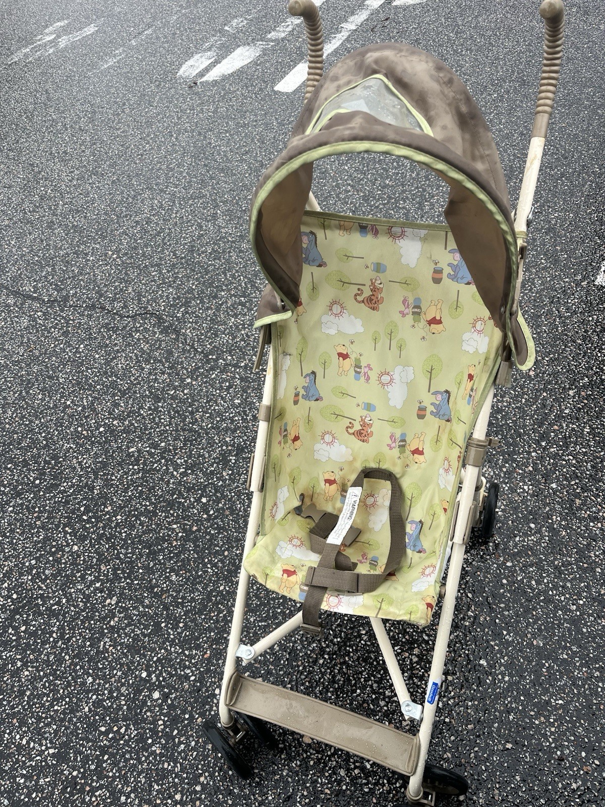 Vintage Y2K 2009 Disney Umbrella Stroller Winnie the Pooh &Friends Canopy