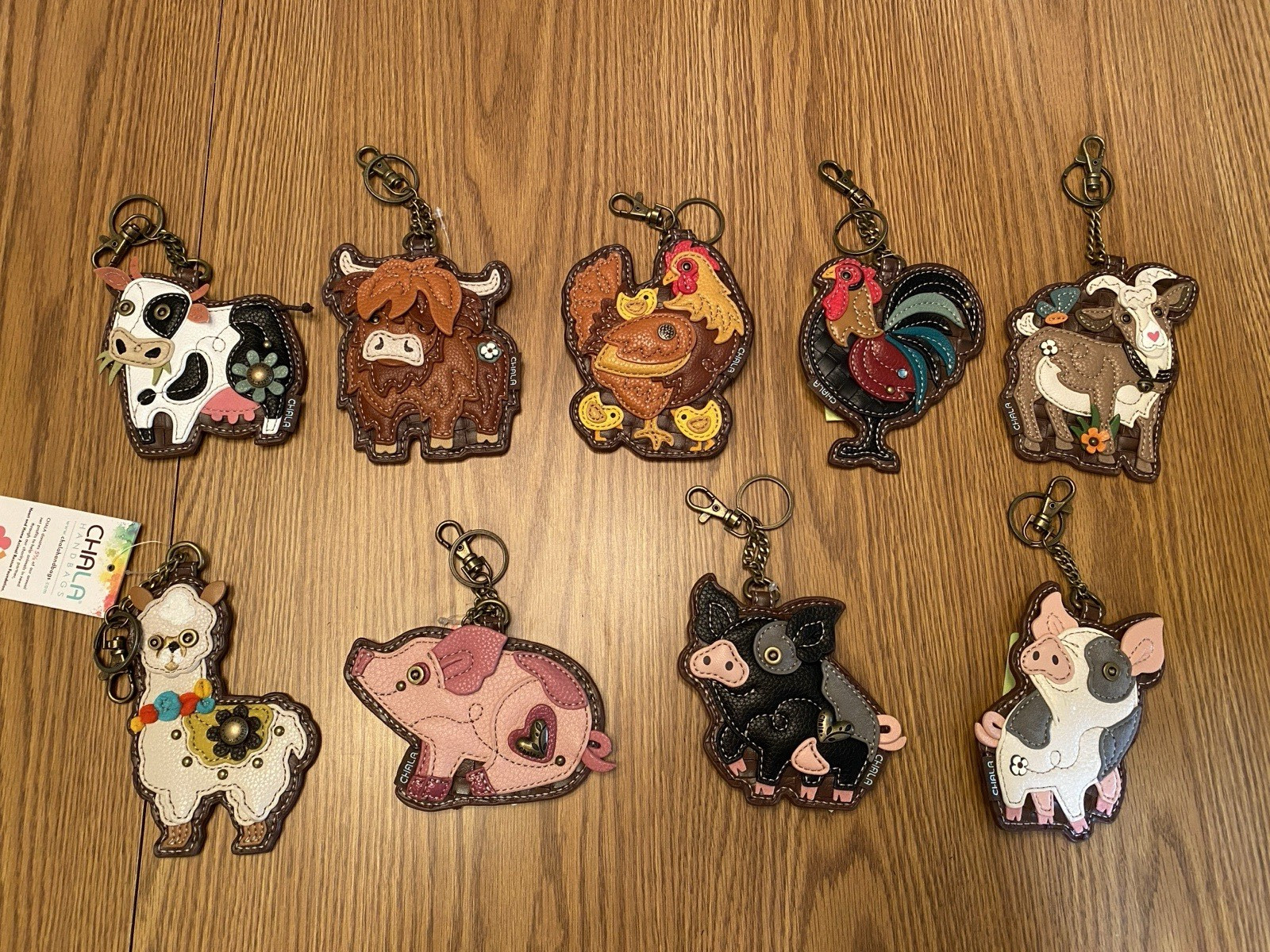 SALE!!   $15.50 (WERE $19.50)   CHALA FARM ANIMAL KEY FOBS!!   NEW:  GOAT!!