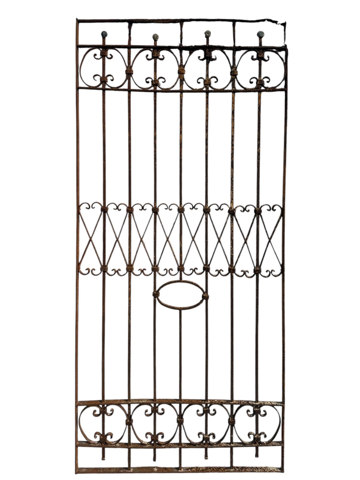 Antique Wrought Iron 75" Tall Gate GA20653