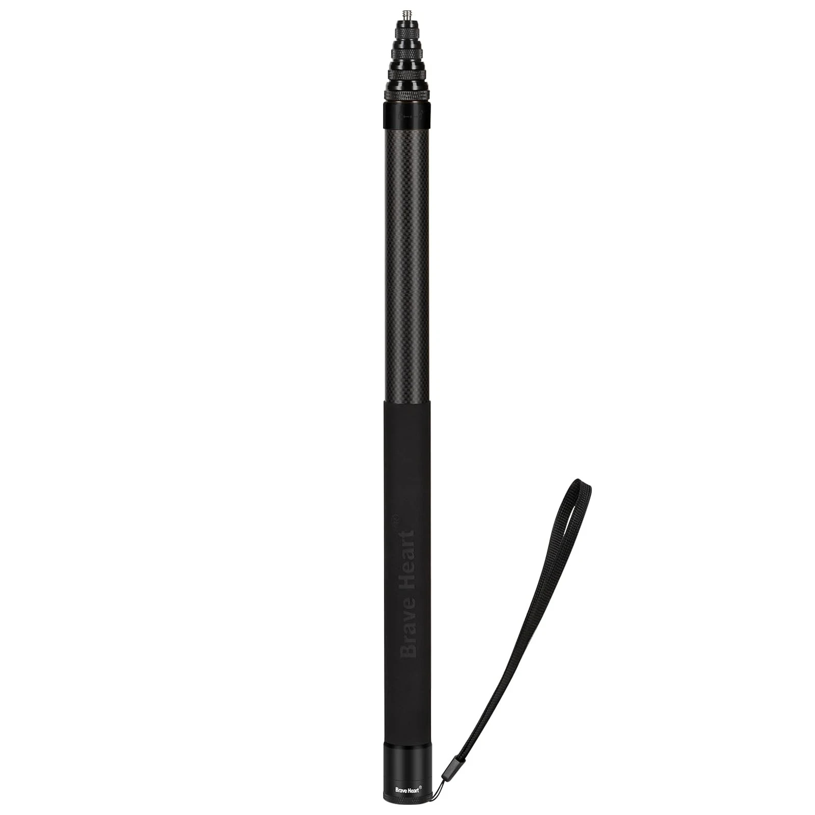 14" to 118"/3M, 9.8Ft Extendable Invisible Carbon Fiber Selfie Stick for Insta