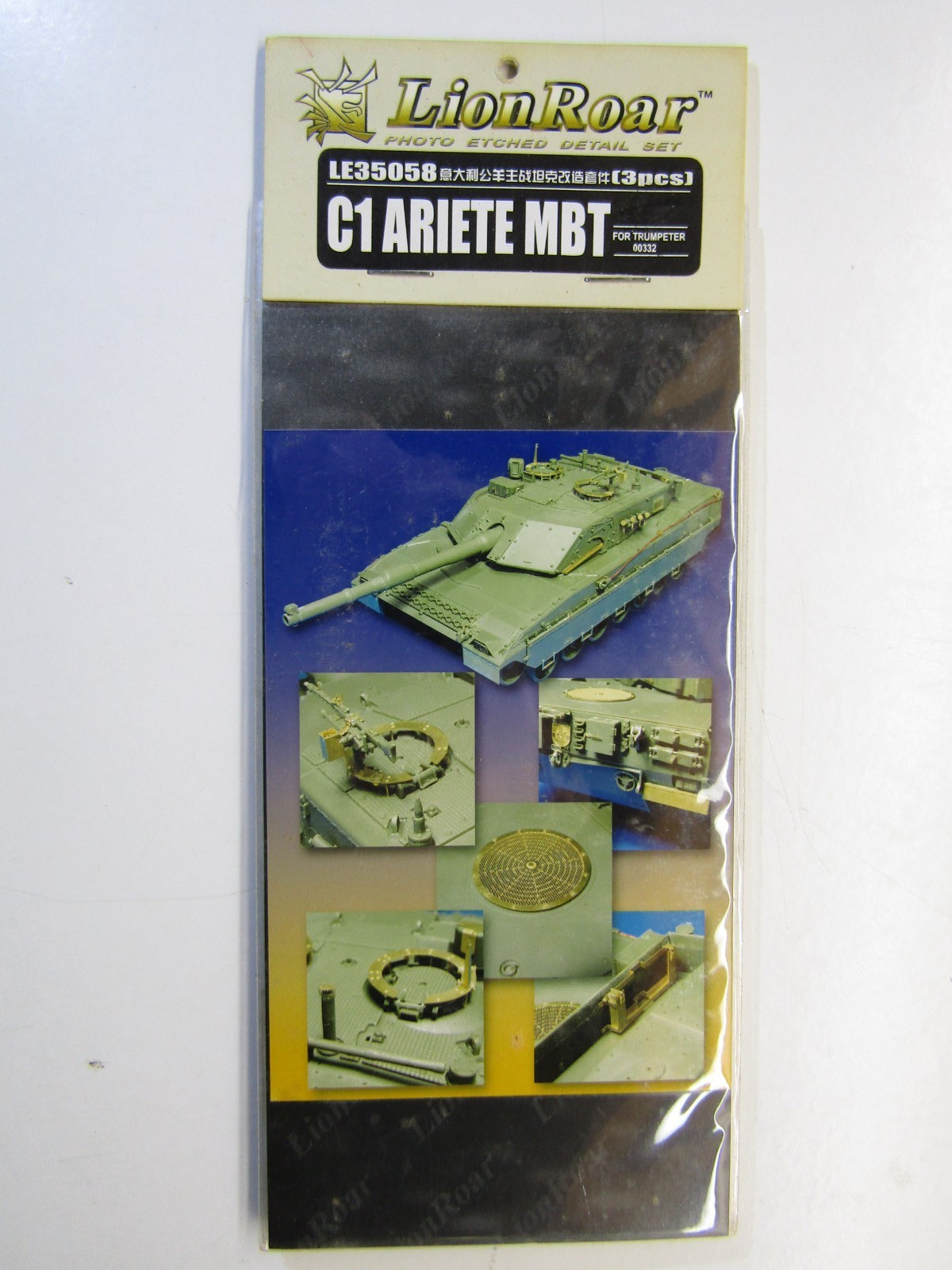 LionRoar 1:35 Scale Photo Etch Detail Set C1 Ariete MBT #LE35058 for Trumpeter