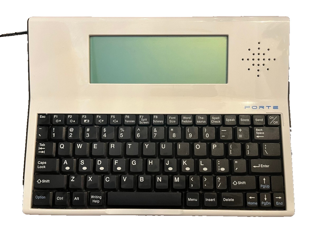 The Writer Advanced Forte Keyboard Rechargeable Word Processor Text to Speech