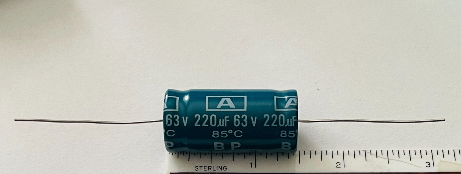 Capacitor axial 220uF 63V Non-Polarized Capacitor, Bi Polar, NP, BP NEW (c)