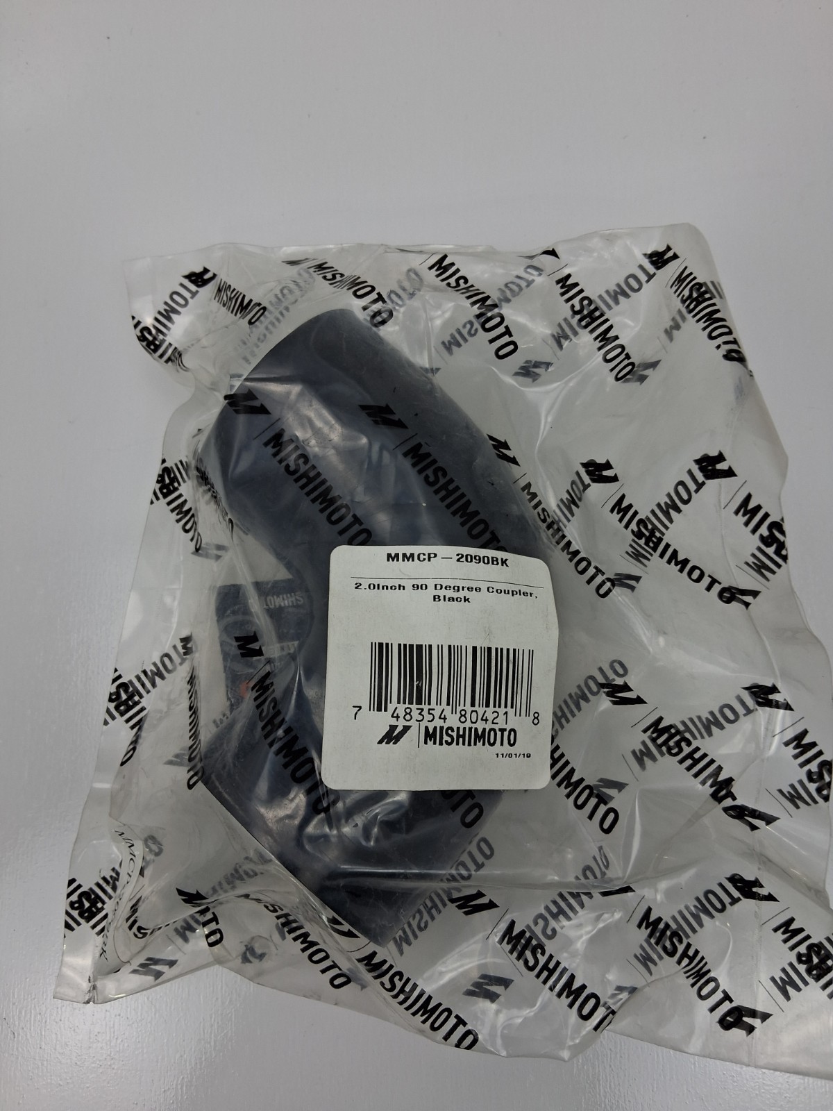 Mishimoto MMCP-2090BK 2.0 Inch Black 90 Degree Coupler NEW