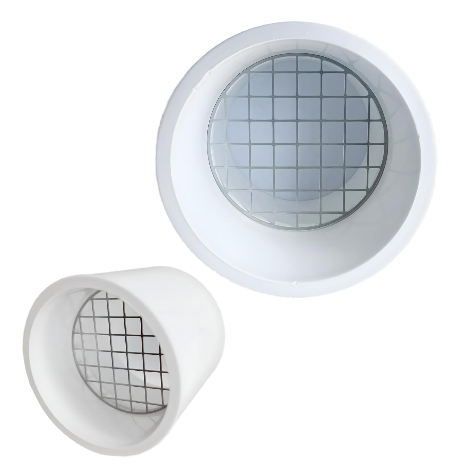3" PVC Vent Cap with Stainless Fits Standard Pipe, 0 Degrees