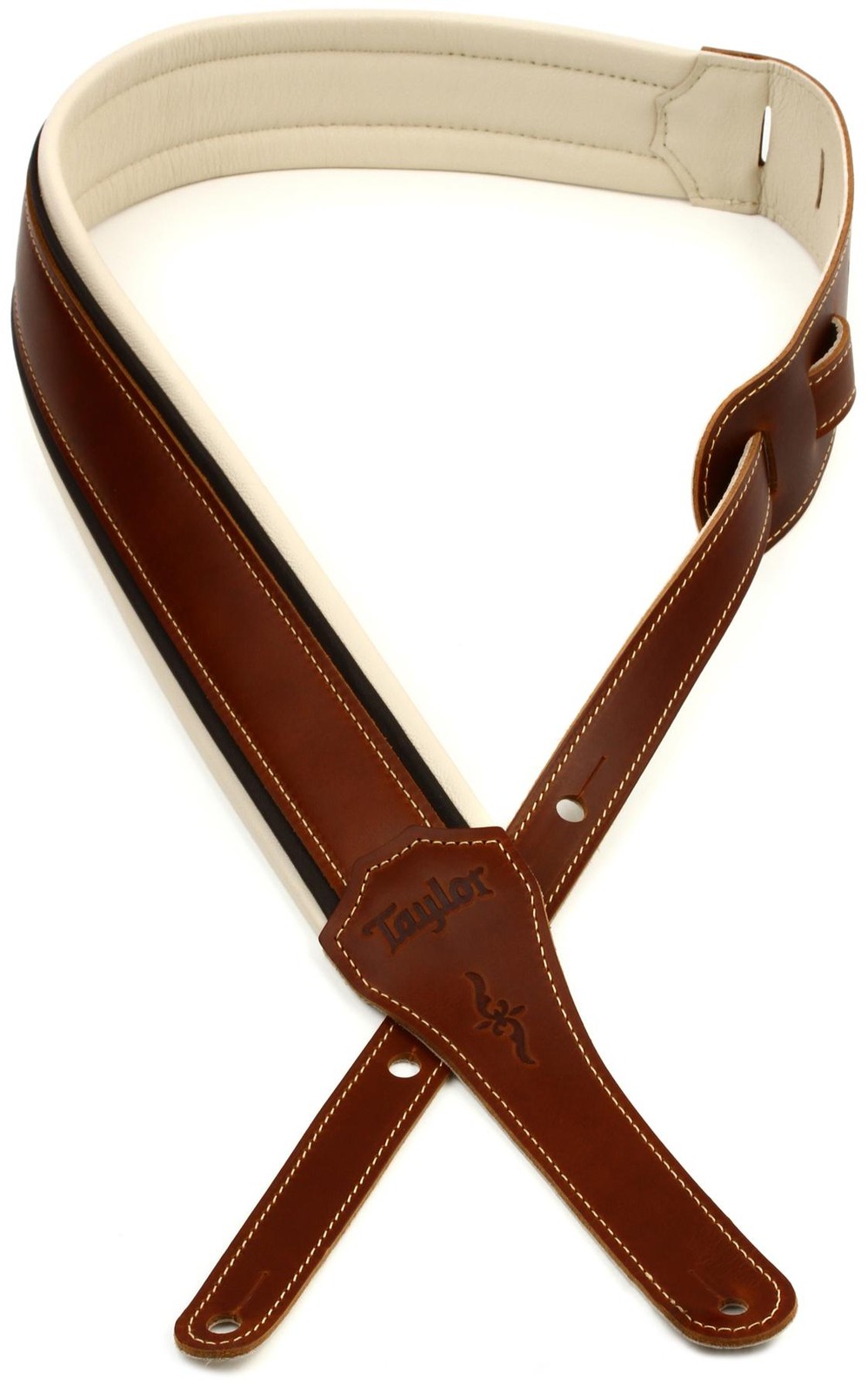 Taylor Renaissance 2.5 inch Guitar Strap - Medium Brown (2-pack) Bundle