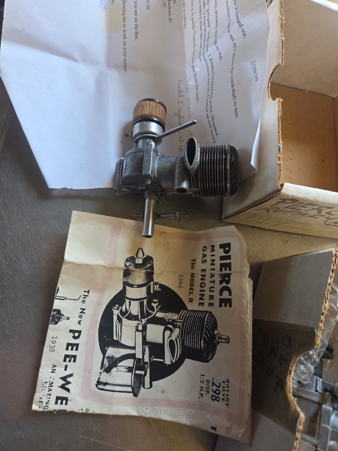 Pierce 29 Ff Cl Airplane Engine Rare