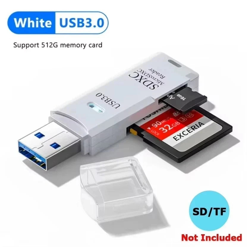 USB 2.0/3.0 Micro SD SDHC TF Card Reader Memory Adapter for PC Laptop Camera