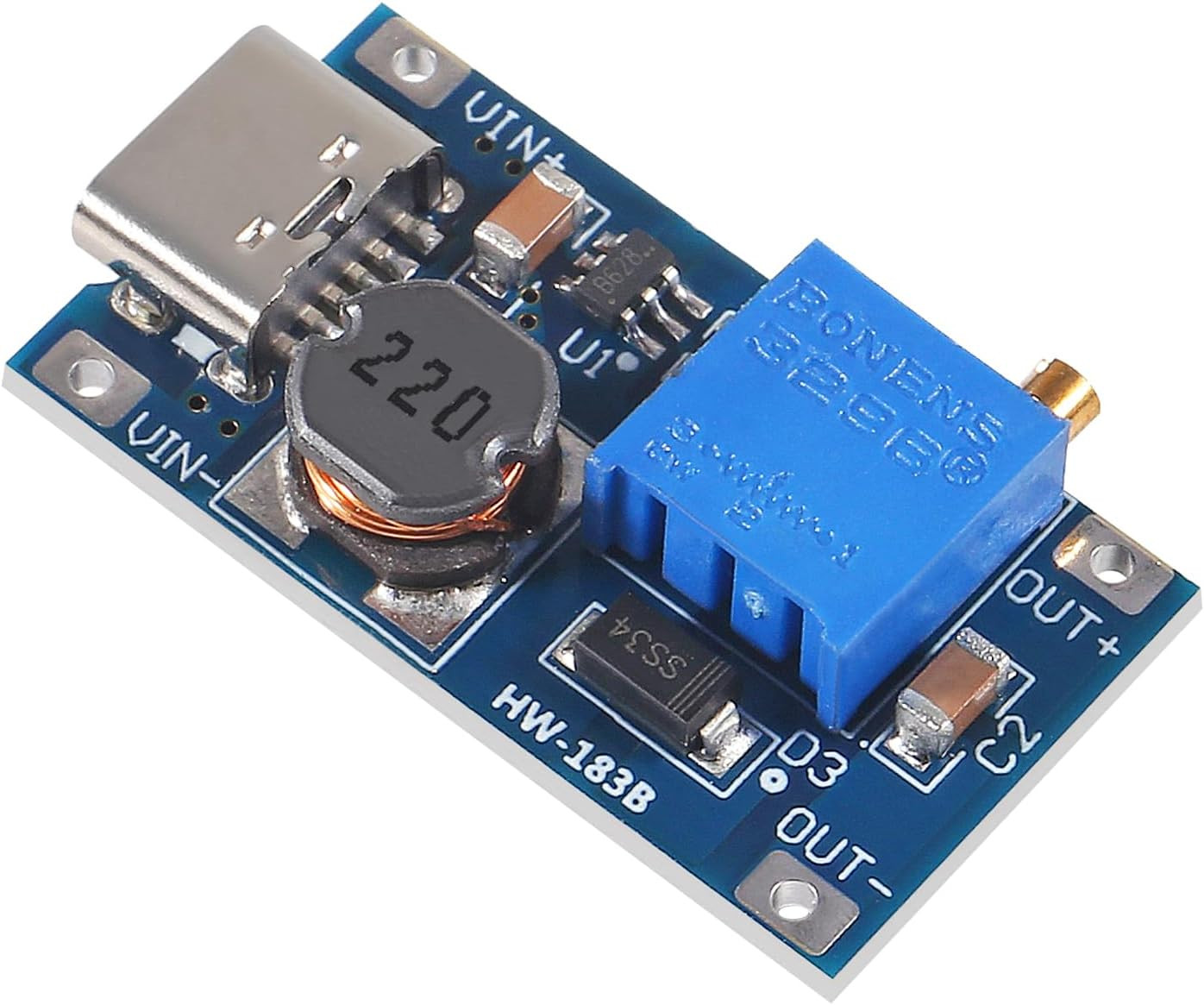 5Pcs Boost Module MT3608 DC-DC Step up Converter 2A Boost Regulator Voltage