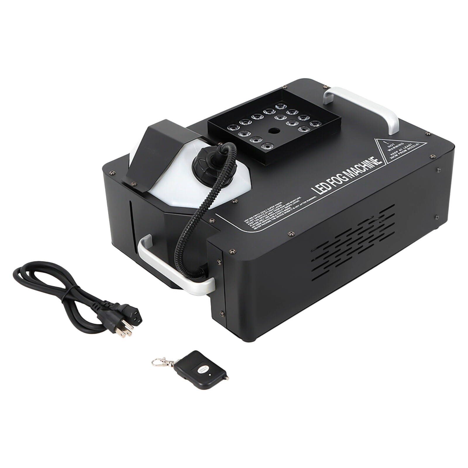 Smoke Fog Machine DMX DJ Party Vertical Spray Fog Stage Light RGB 24 LED Light