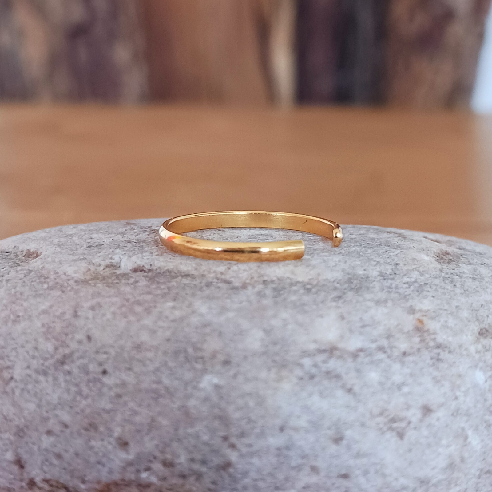 Fine Gold plated Band adjustable Toe Ring | 925 Sterling Silver