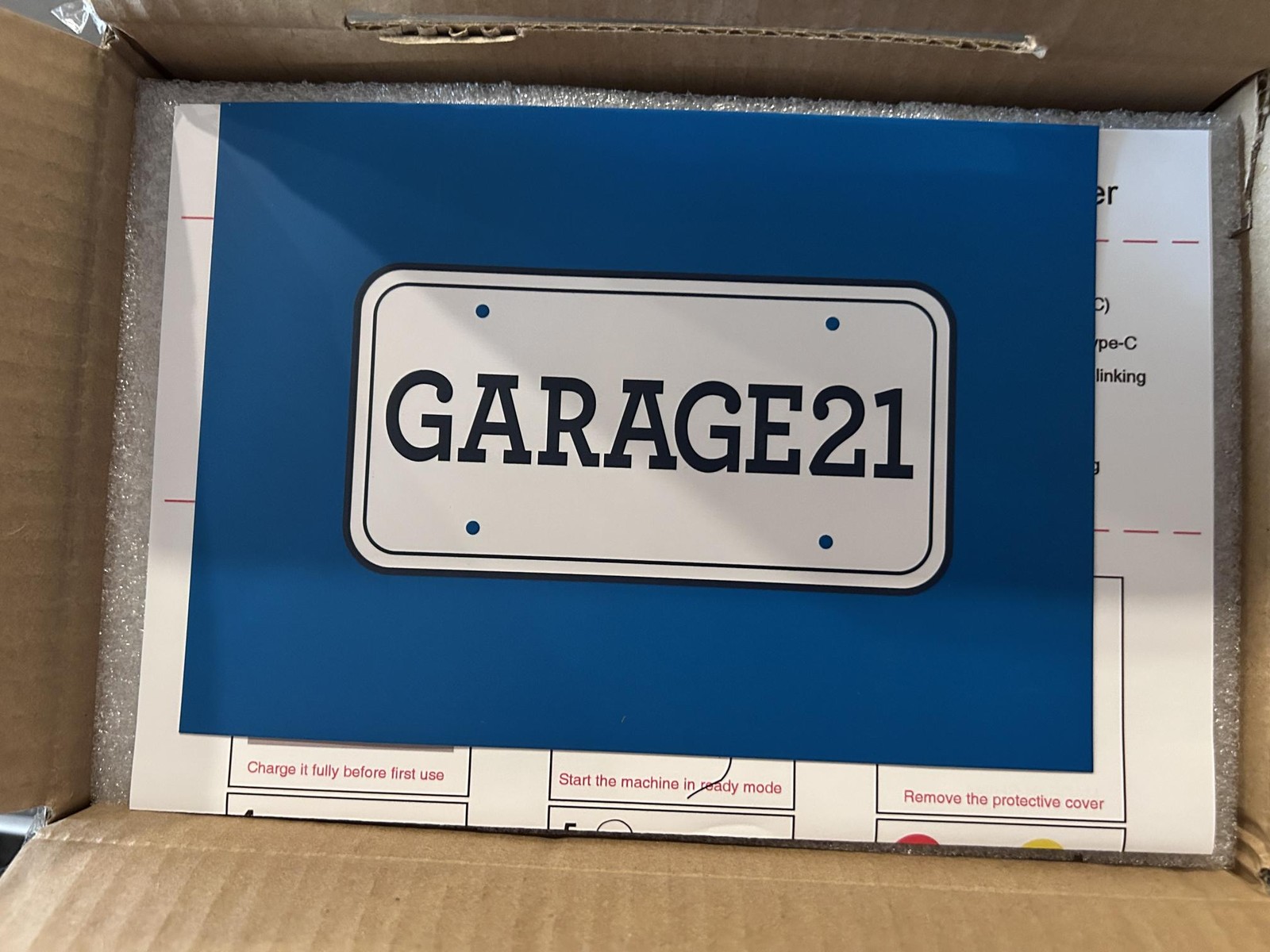 Garage21 Rechargeable Electric Windshield Scraper, Slate Blue - NEW!