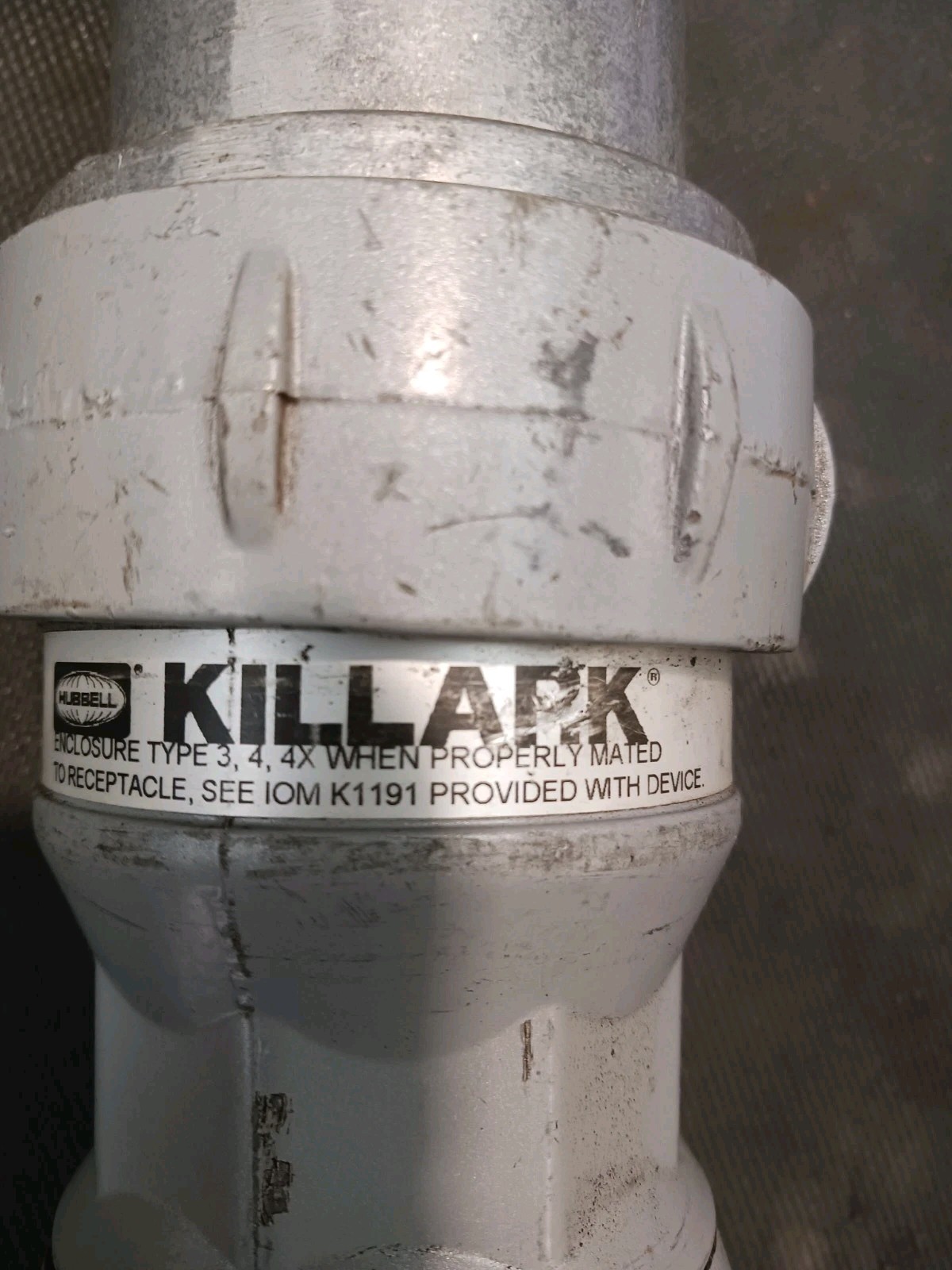KILLARK VP6485 EXPLOSION PROOF MALE PLUG 60A 600V 3W 4P (L-4)