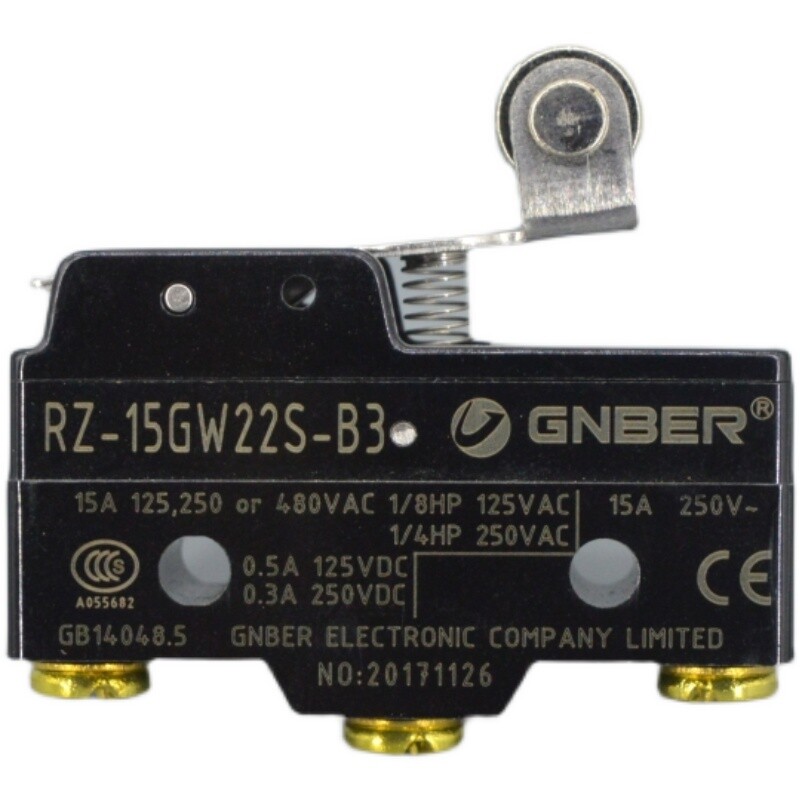 Travel switch RZ-15GW22S-B3 roller short lever type