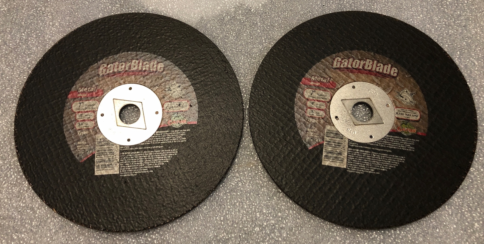 (2 Pack) Gator9641 Fiberglass Reinforced Type 1 Cut-Off Wheel 7 Dia. x 1/8 in.