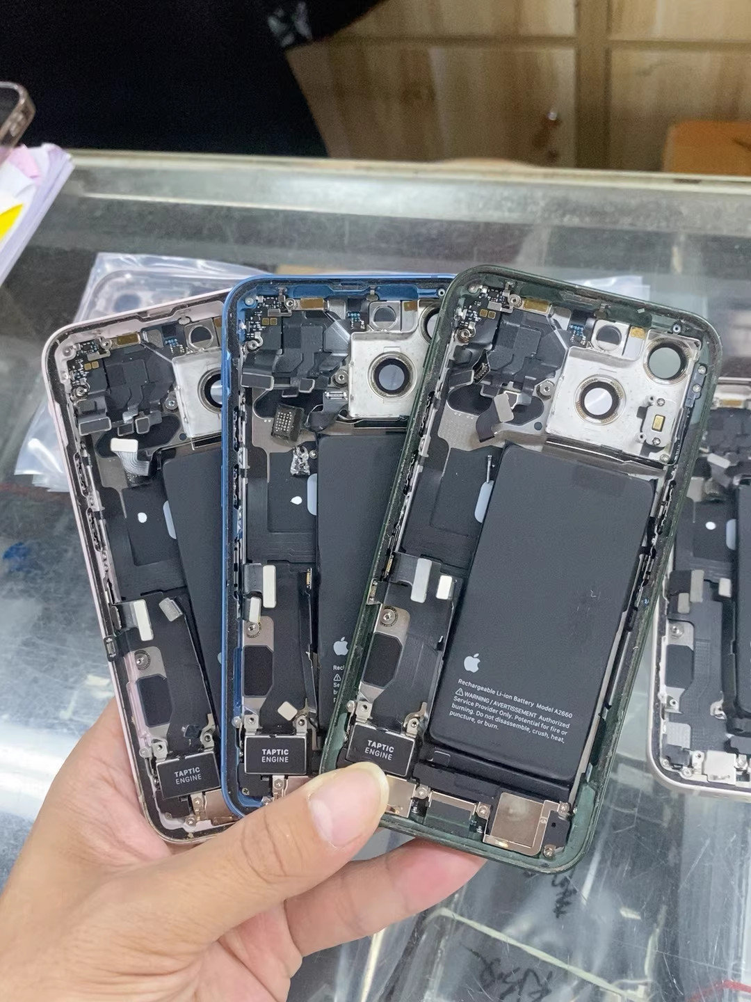 Genuine Original iPhone 13 mini Back Glass Cover Rear Housing Assembly Pulled