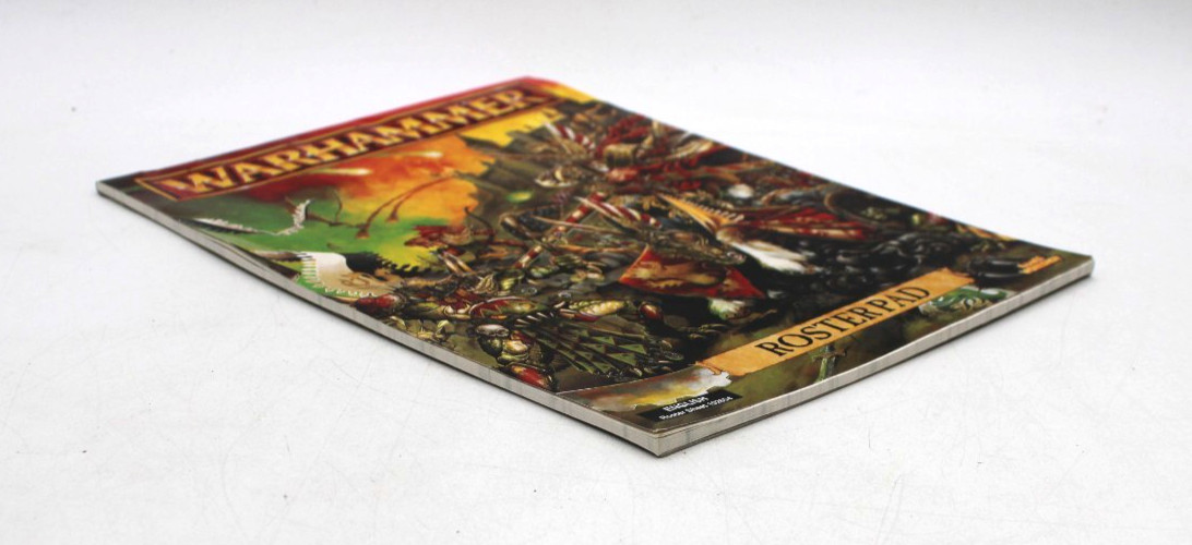 Warhammer Roster Pad (Roster Sheet 102654) 1996 Games Workshop
