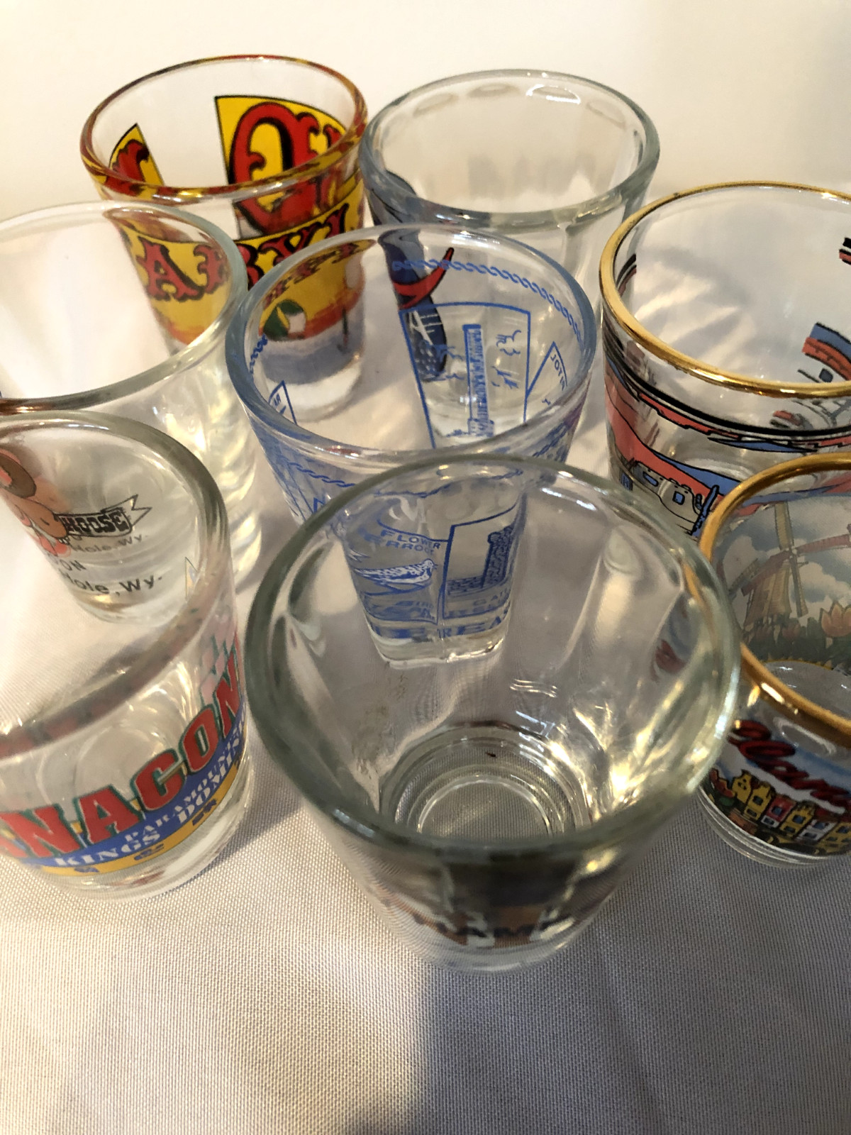 Vintage Souvenir Shot Glass Collection Sell Off - 25 to 45 Yrs Old - Batch 1