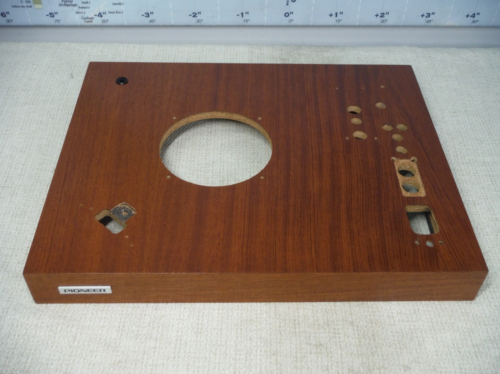 Beautiful Pioneer PL-550 Turntable Plinth Base Only OEM African Rosewood Wood