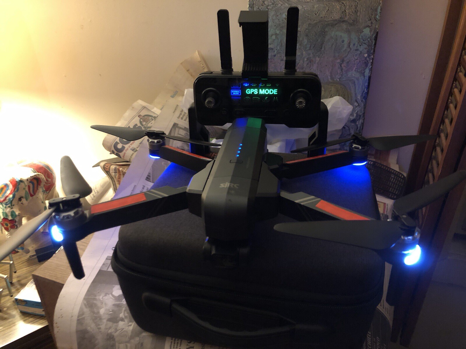 SJRC  f11  drone 2 Batteries  Controller And Case
