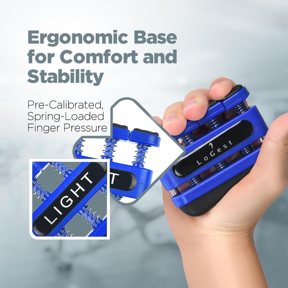 4 Pack Finger Strengthener Exerciser Light, Medium, Heavy, Extra Heavy Tension