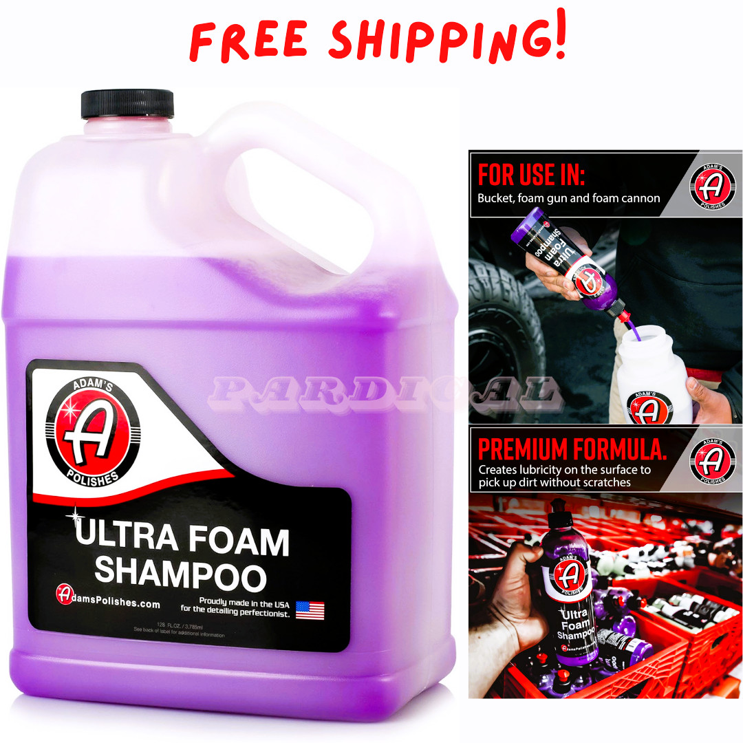 Adam's Polishes Ultra Foam Shampoo Gallon - Our Most Sudsy Car Shampoo 128 Fl Oz
