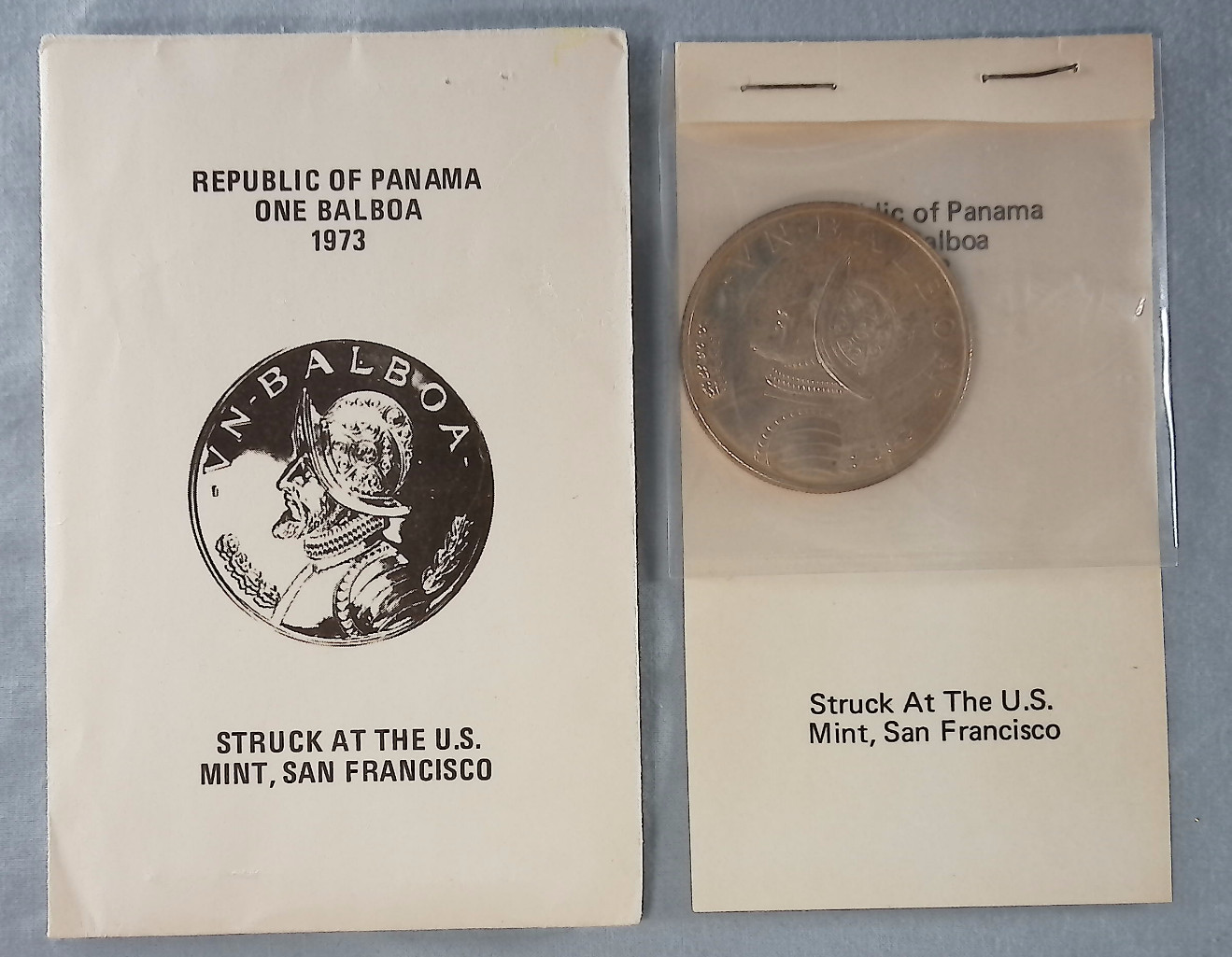 1973 Panama 1 Balboa Struck at SF Mint 90% Silver (26.73 grams)