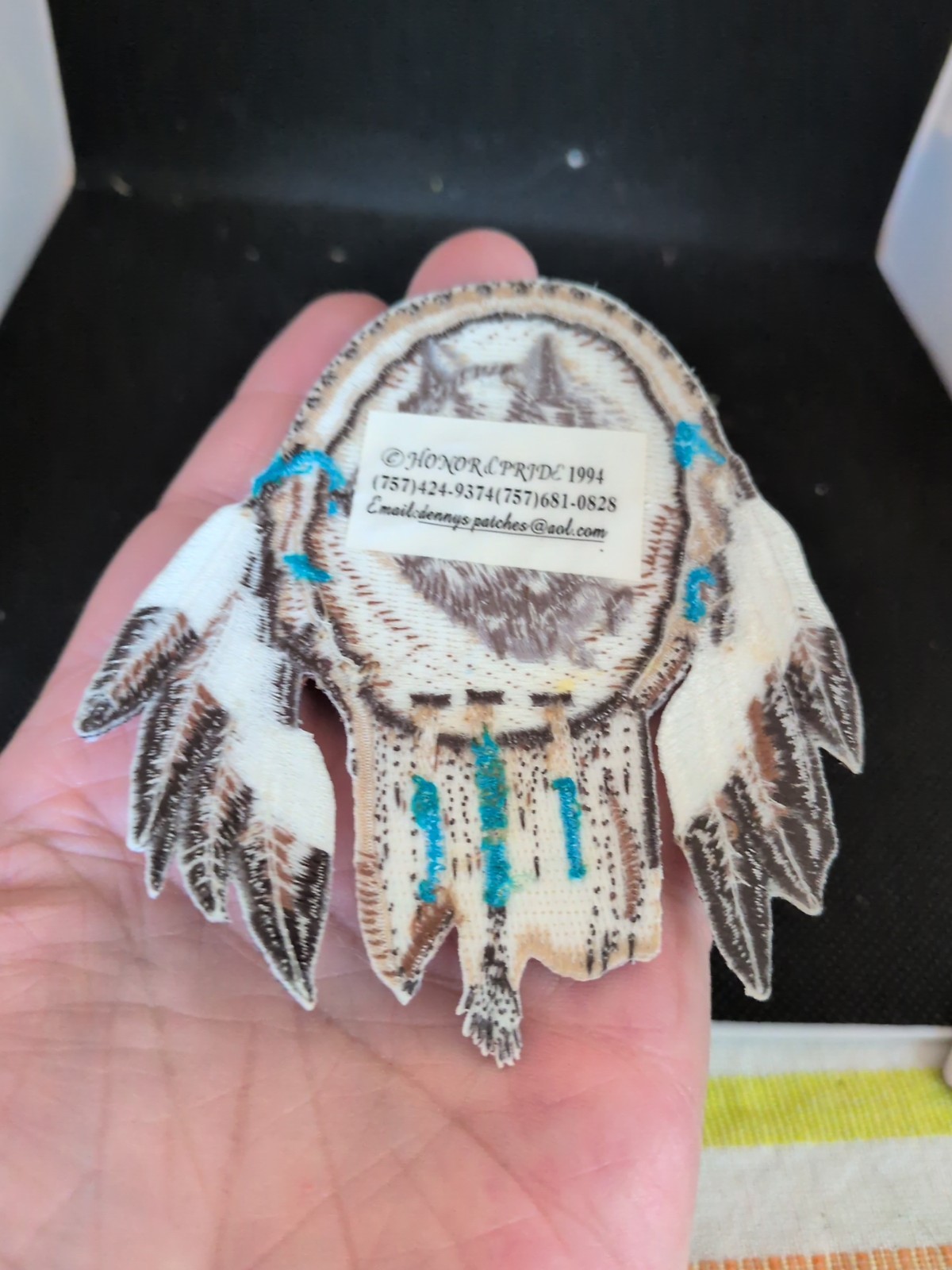 Vintage 1994 Dream Catcher And Wolf Patch From Honor & Pride