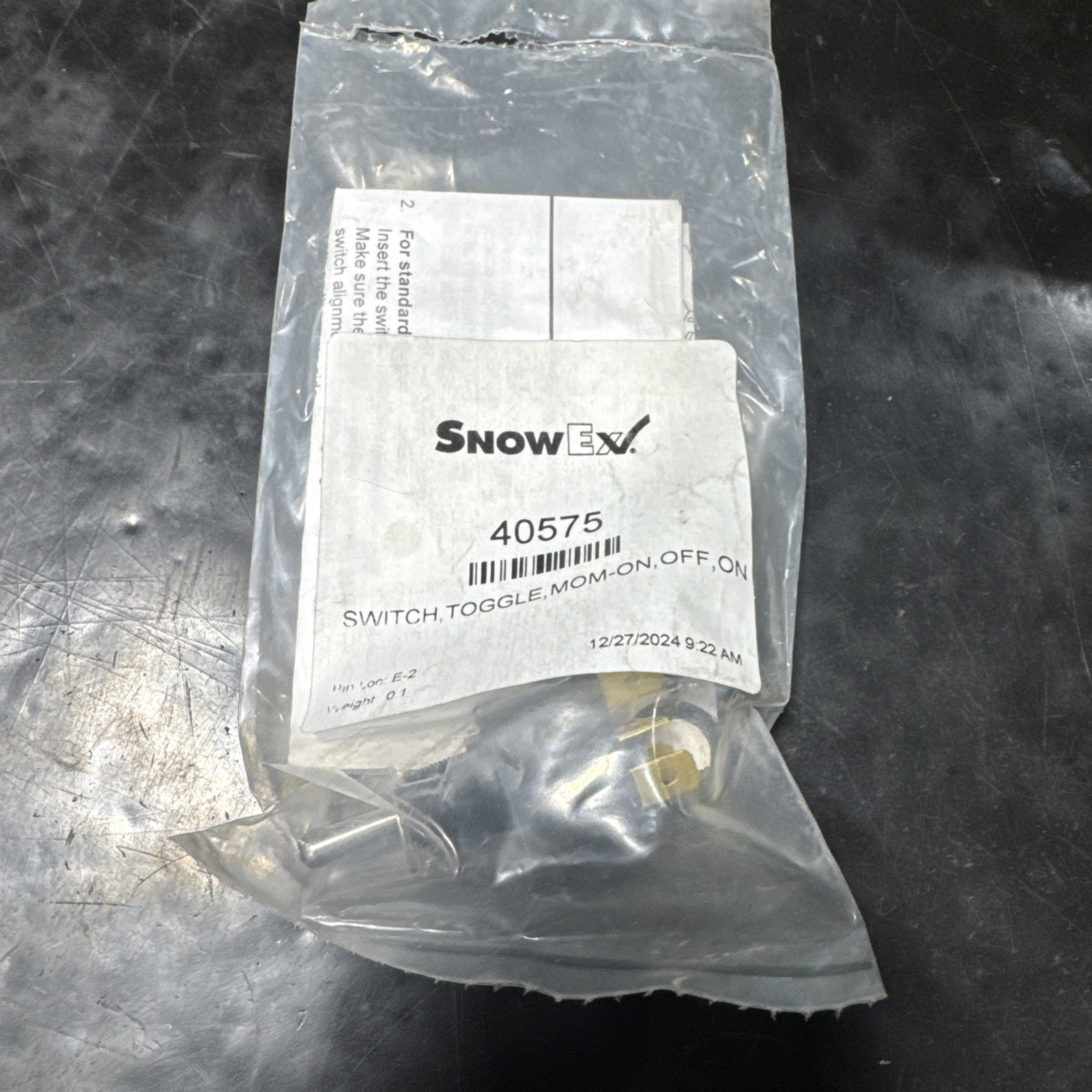 Snowex 40575 Toggle Switch, Genuine OEM Snowex, Free Shipping