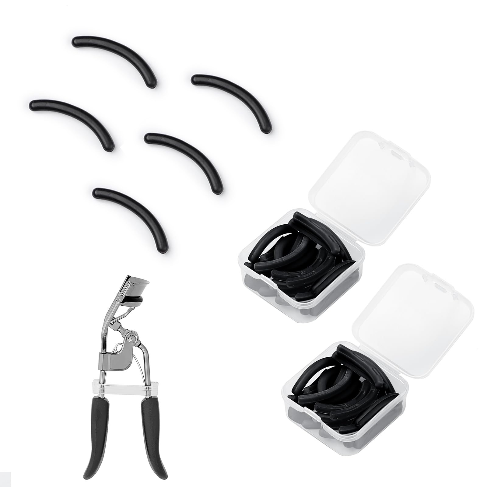 48PCS Eyelash Curler Refill Pads Compatible with Elf Eye Lash and Cosmetic Ac...
