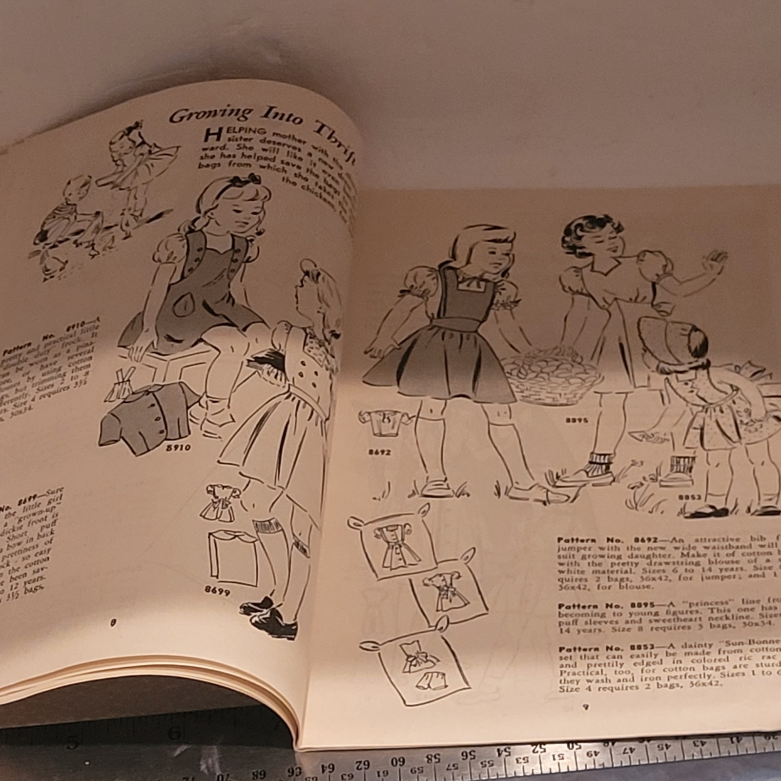 VTG Mail Order M.O. Sewing Patterns 1940s Bag Magic