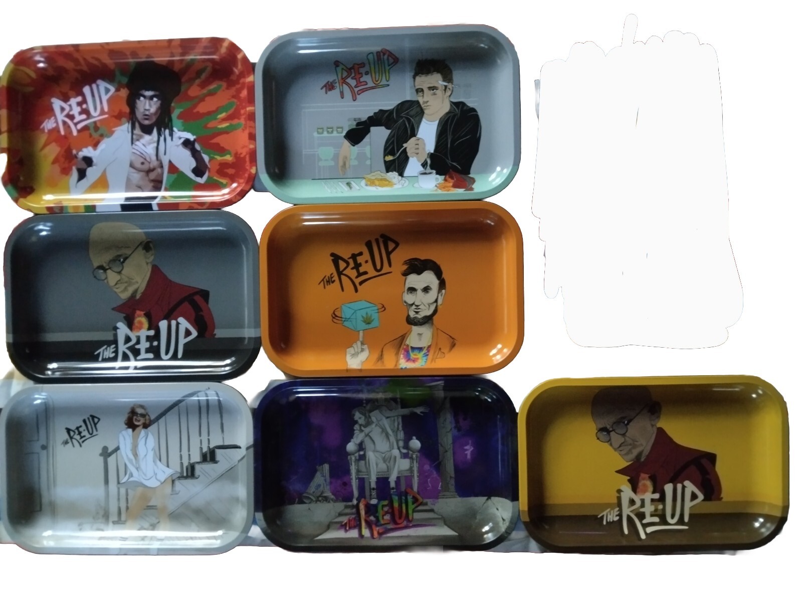The Re-Up Tobacco Metal Tray Minty RARE Pick One In 7 Different Style Options