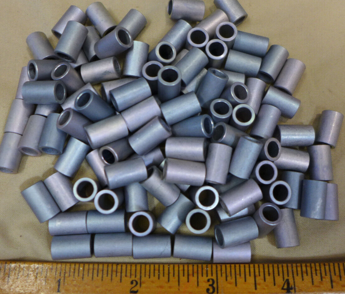 x100 Aeronautical Anodized Aluminum 1/2" Bushing Sleeve Spacer NAS43DD3-32FC NEW