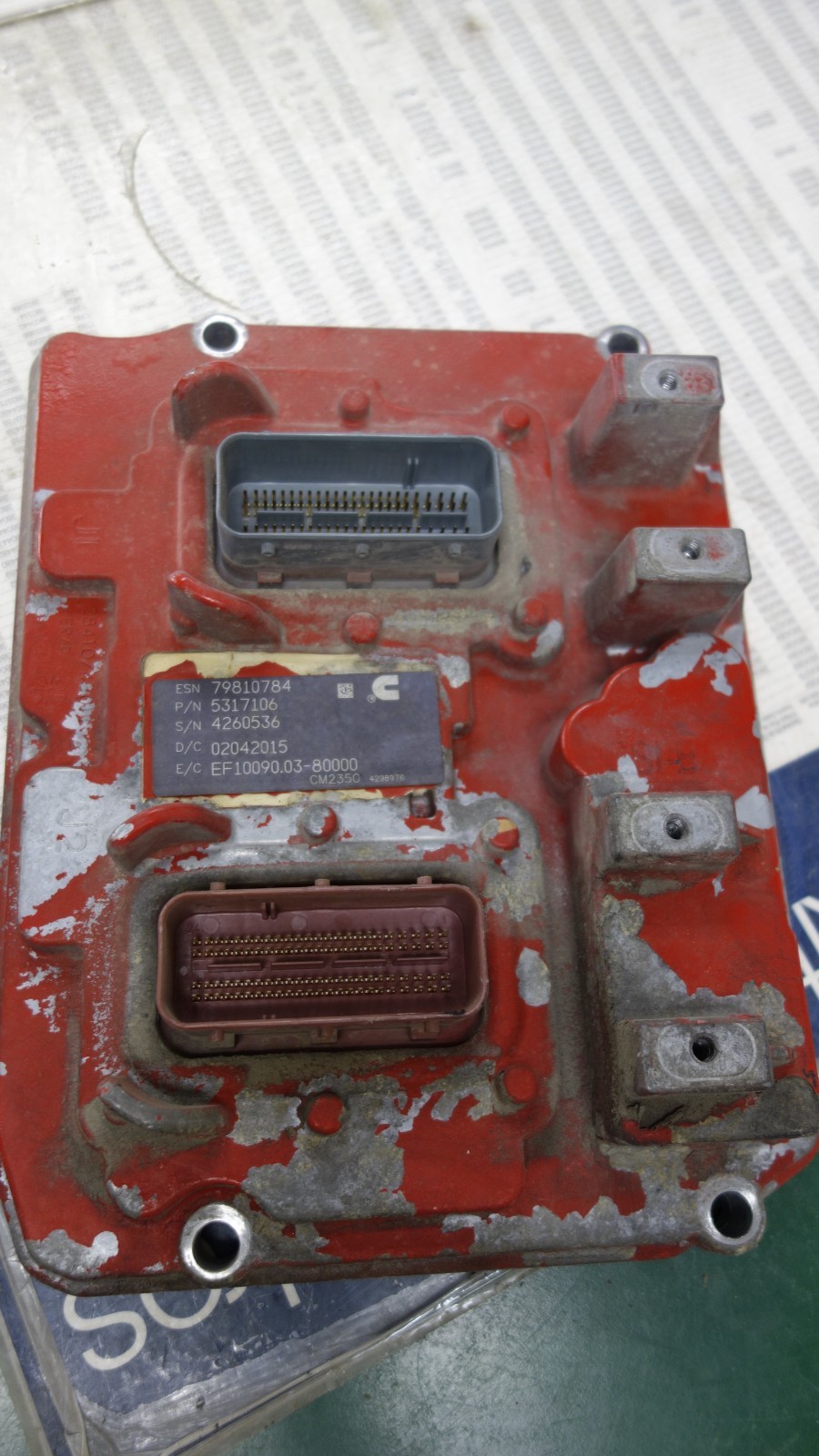 ECM ENGINE CONTROL MODULE 5317106 CUMMINS ISX 15 646K Miles