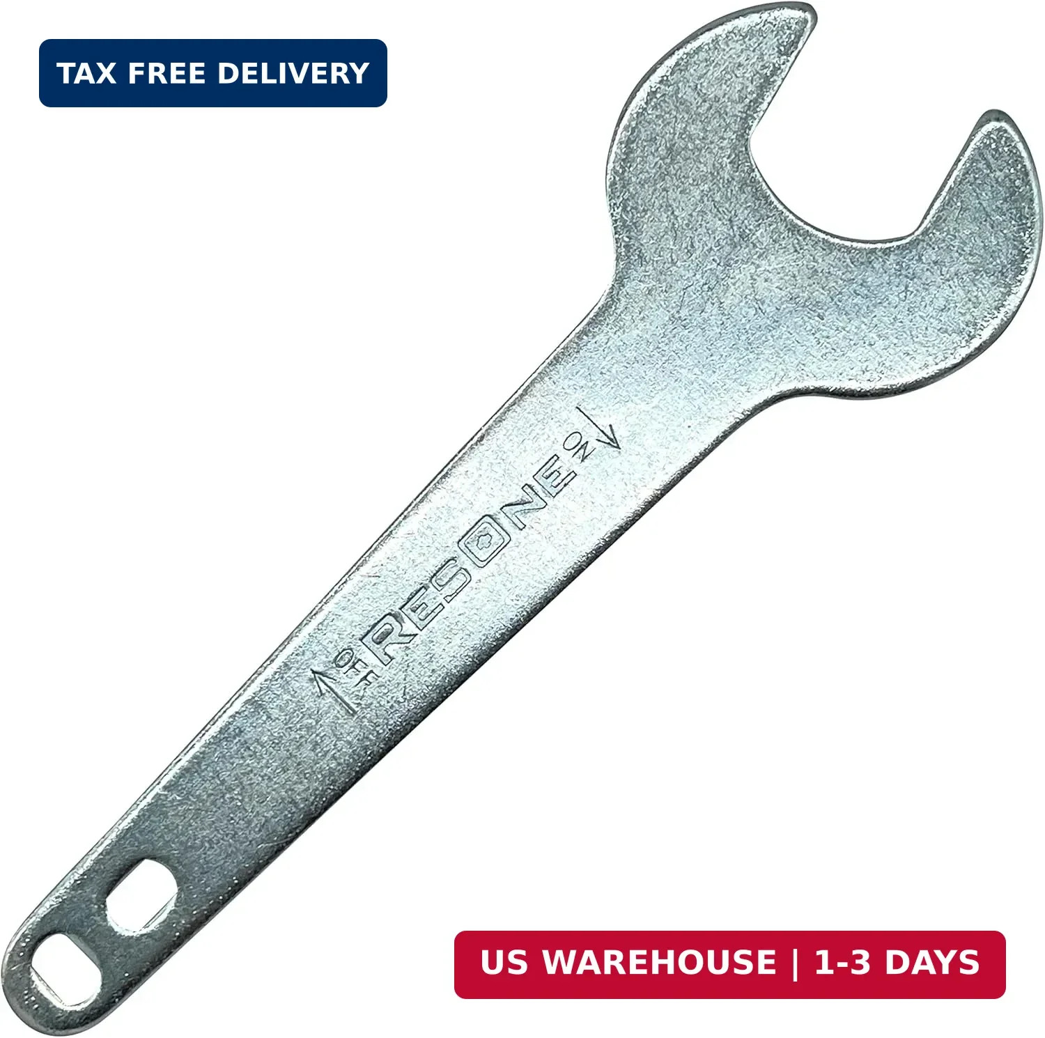 ResOne Large Metal Oxygen Tank Regulator Wrench - Fits 1-1/8" CGA-540 Nuts, 8-In