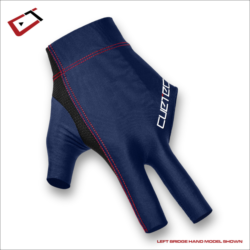 Cuetec AXIS Pool/Billiards Navy Glove; Left Bridge Hand, Small