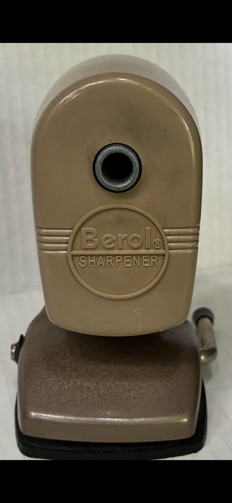 Vintage Pencil Sharpener Crank Desk Mount APSCO Berol USA