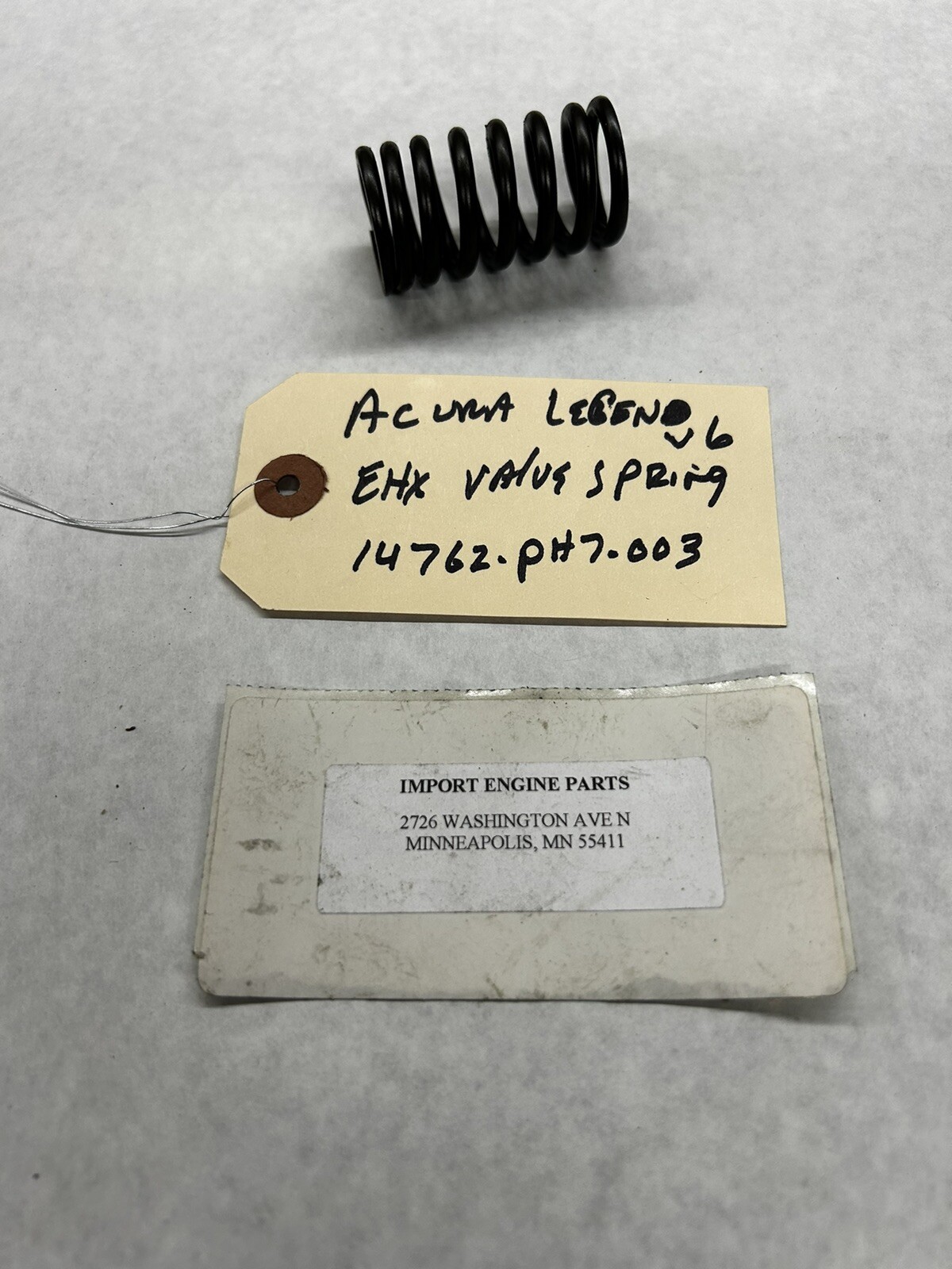 VALVE SPRING EXHAUST USED FITS ACURA LEGEND V6 C25A1 SOHC 1986-87 14762-PH7-003