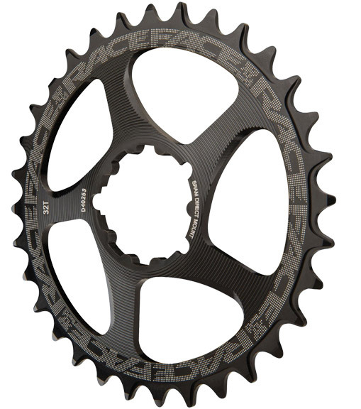Race Face Single Narrow Wide 1x MTB 3-Bolt Direct Mount Chainring 32t Black