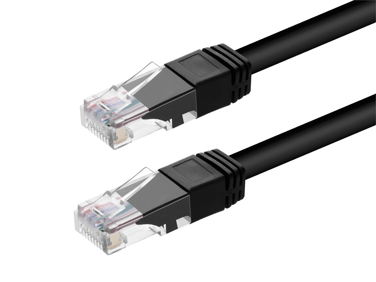 Cat6 Ethernet Patch Cable - 5 Feet - Black | Snagless RJ45, 550MHz, UTP, 24AWG