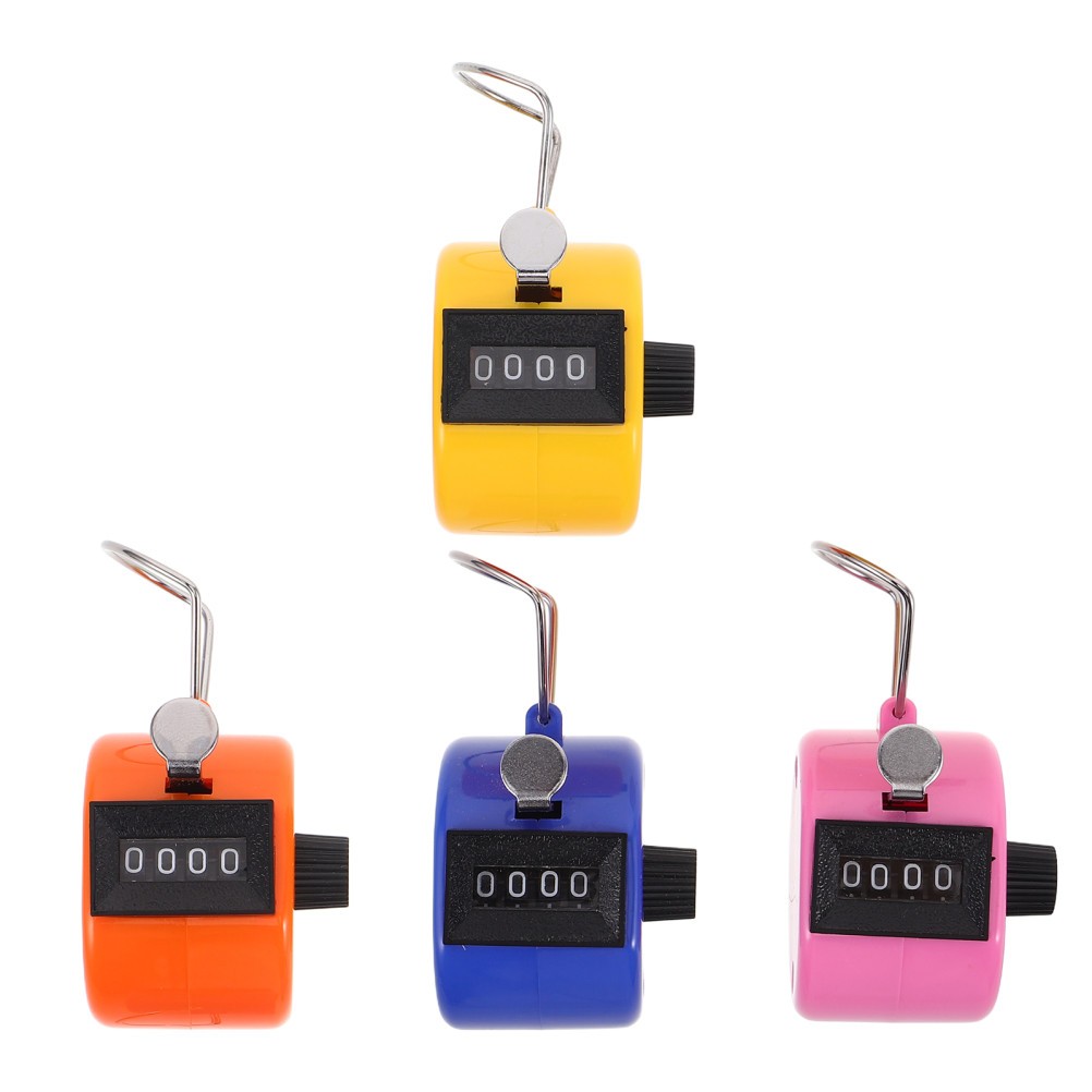 4 Pcs Handheld Counter Score Keeper Digital Counting for School