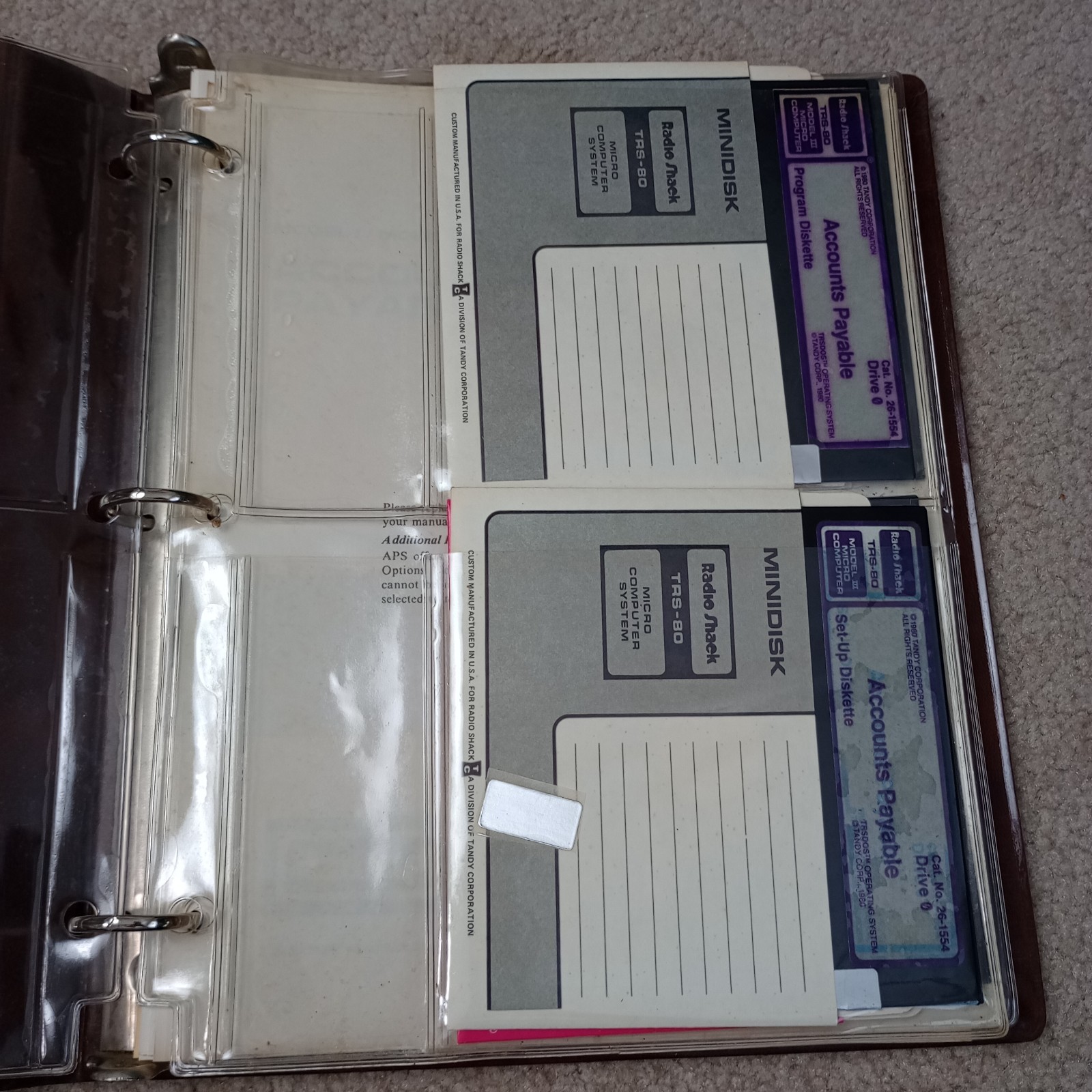TRS-80 Software Library Lot Accounts Payable Editor Assembler Manual READ!!!