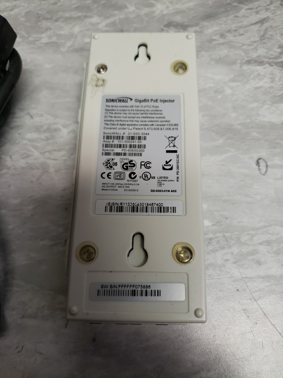 SonicWALL GigaBit PoE Injector free ship