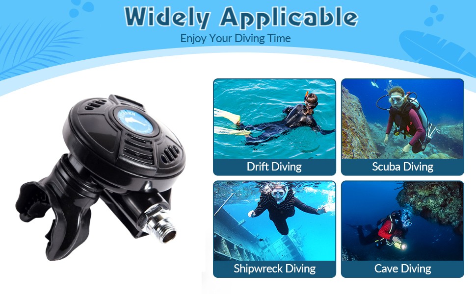 Sucba Diving Breathing Regulator - Snorkeling Adjustable Second Stage Regulator