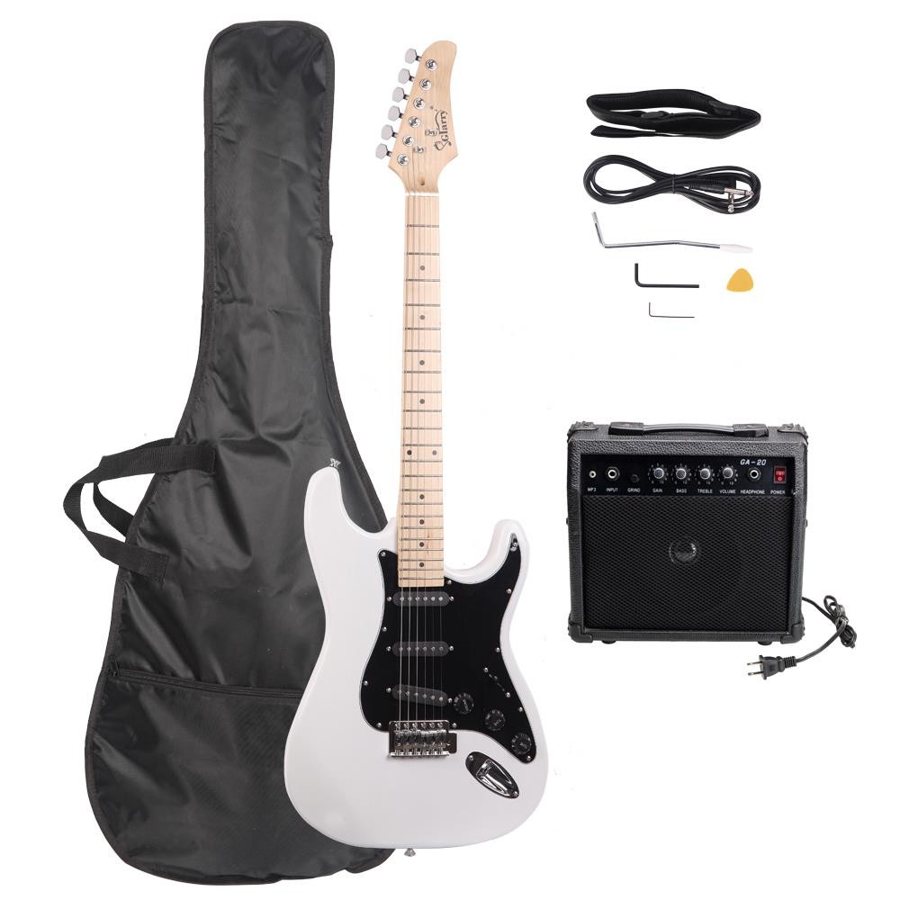 Glarry 39" Full Size Electric Guitar for Beginner 6 String with 20W Amp