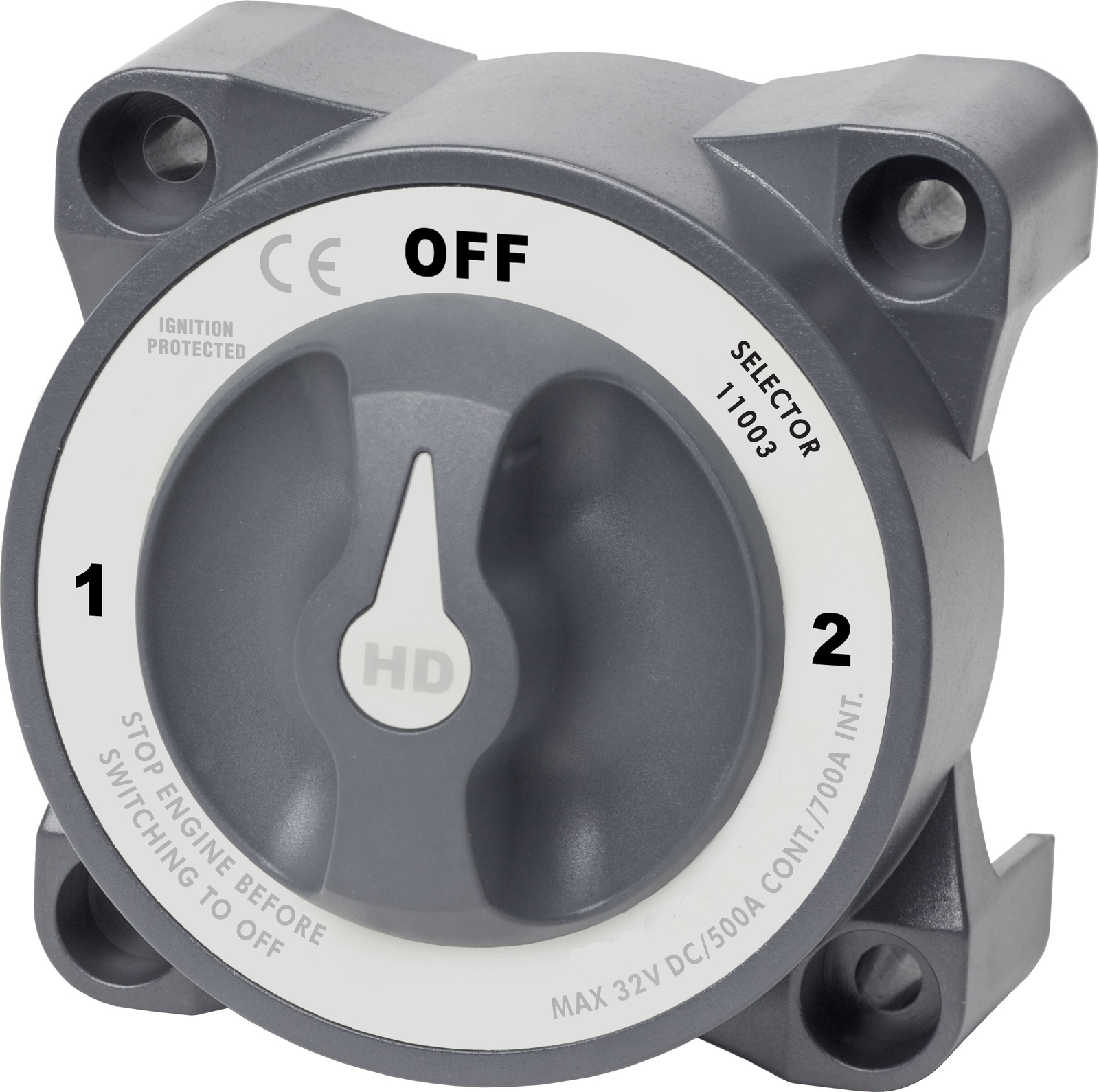 11003 HD-Series 3 Positions Battery Switch w/Alternator Field Disconnect -500A