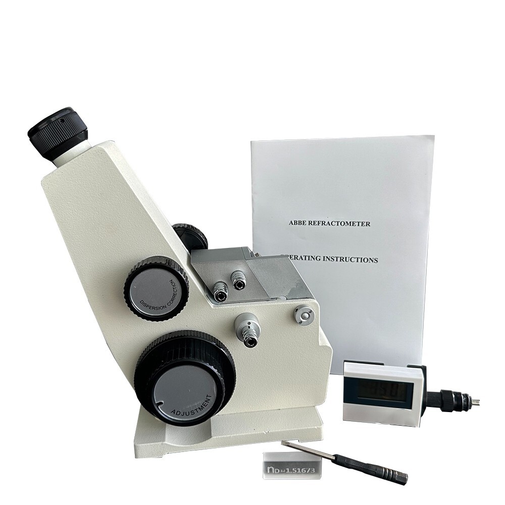 Abbe Refractometer for Transparent or Translucent Liquid and Solid Substances
