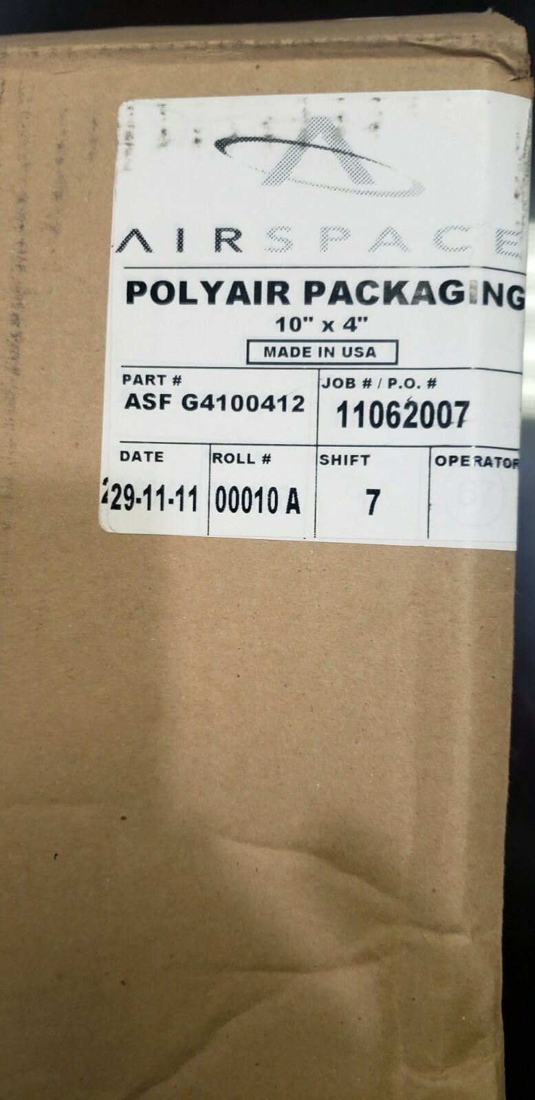 Polyair 10"x 4" Air Pillows