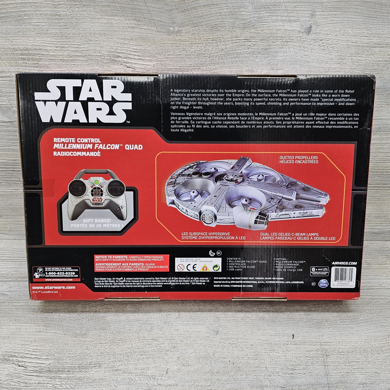 Air Hogs Star Wars Millennium Falcon Remote Control RC Quadcopter Drone New